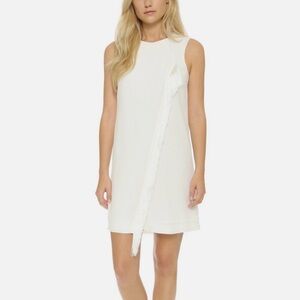Rebecca Taylor Fringe Cocktail Dress 8 White coastal cowgirl bridal western